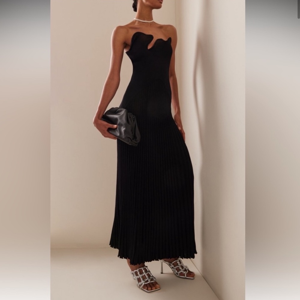 CHRISTOPHER ESBER SCULPTURED PLEATED RIB DRESS